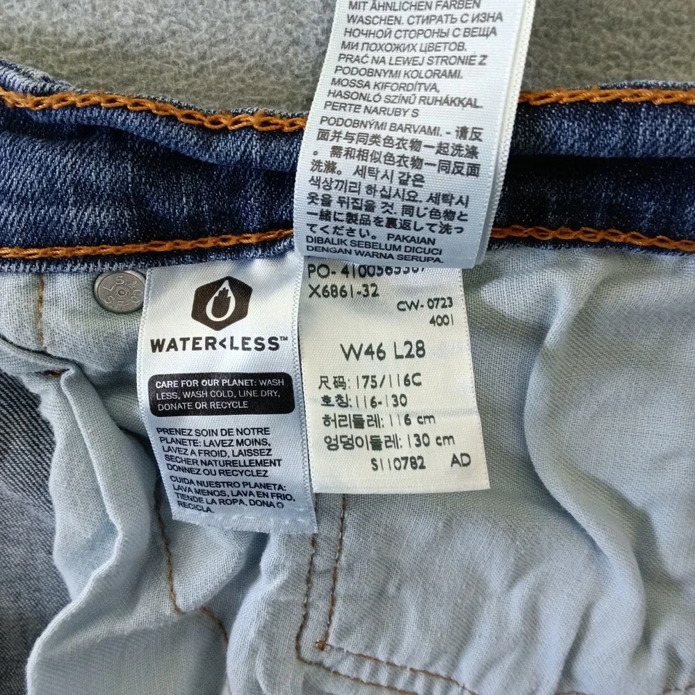 Levis 559 Relaxed Straight Jeans Mens 46x28 Blue Medium Wash Denim 4100565357
